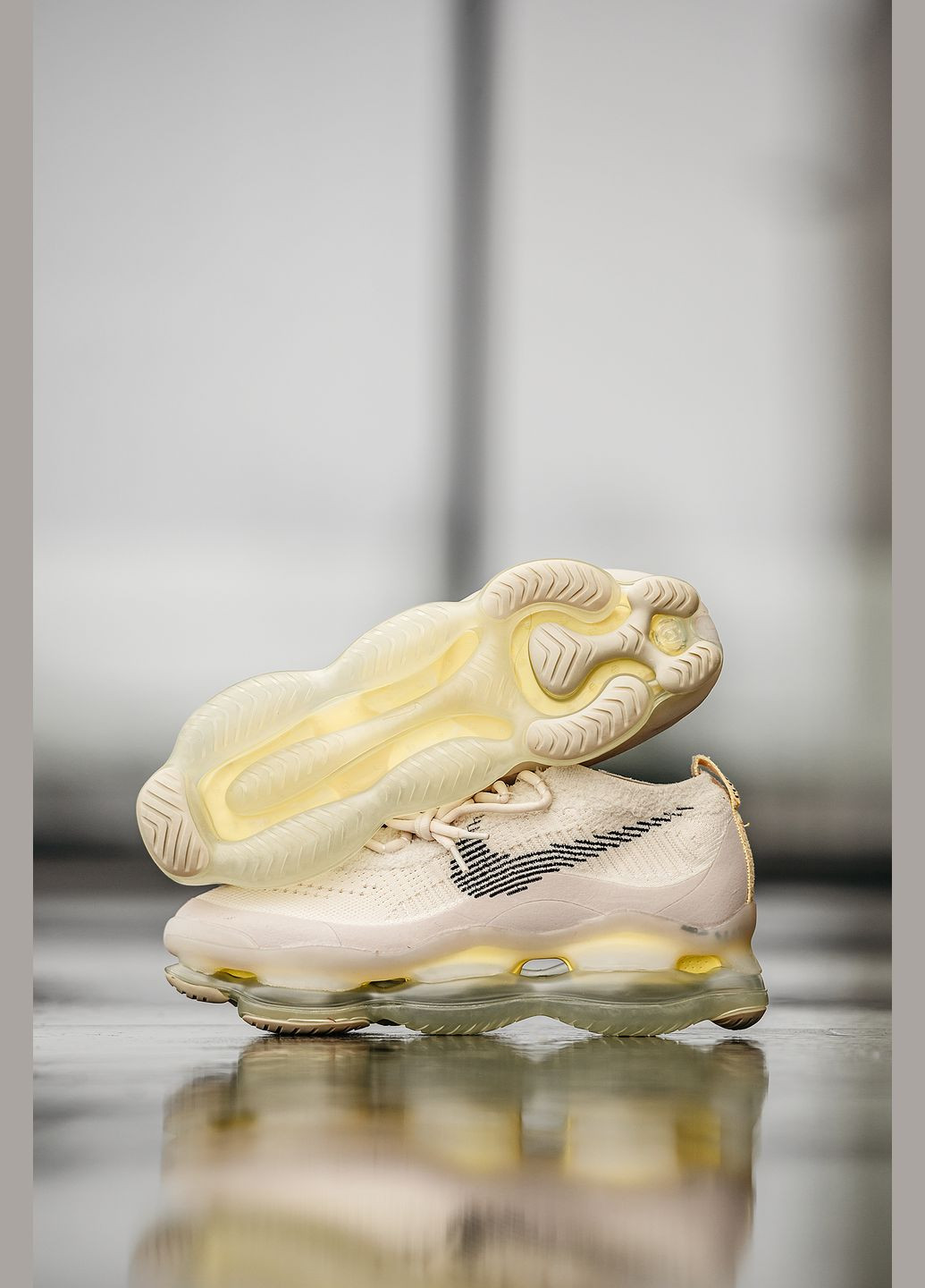 Бежеві Осінні кросівки чоловічі і жіночі nike air max scorpion fk beige | найк аір макс скорпіон фк бежевий No Brand