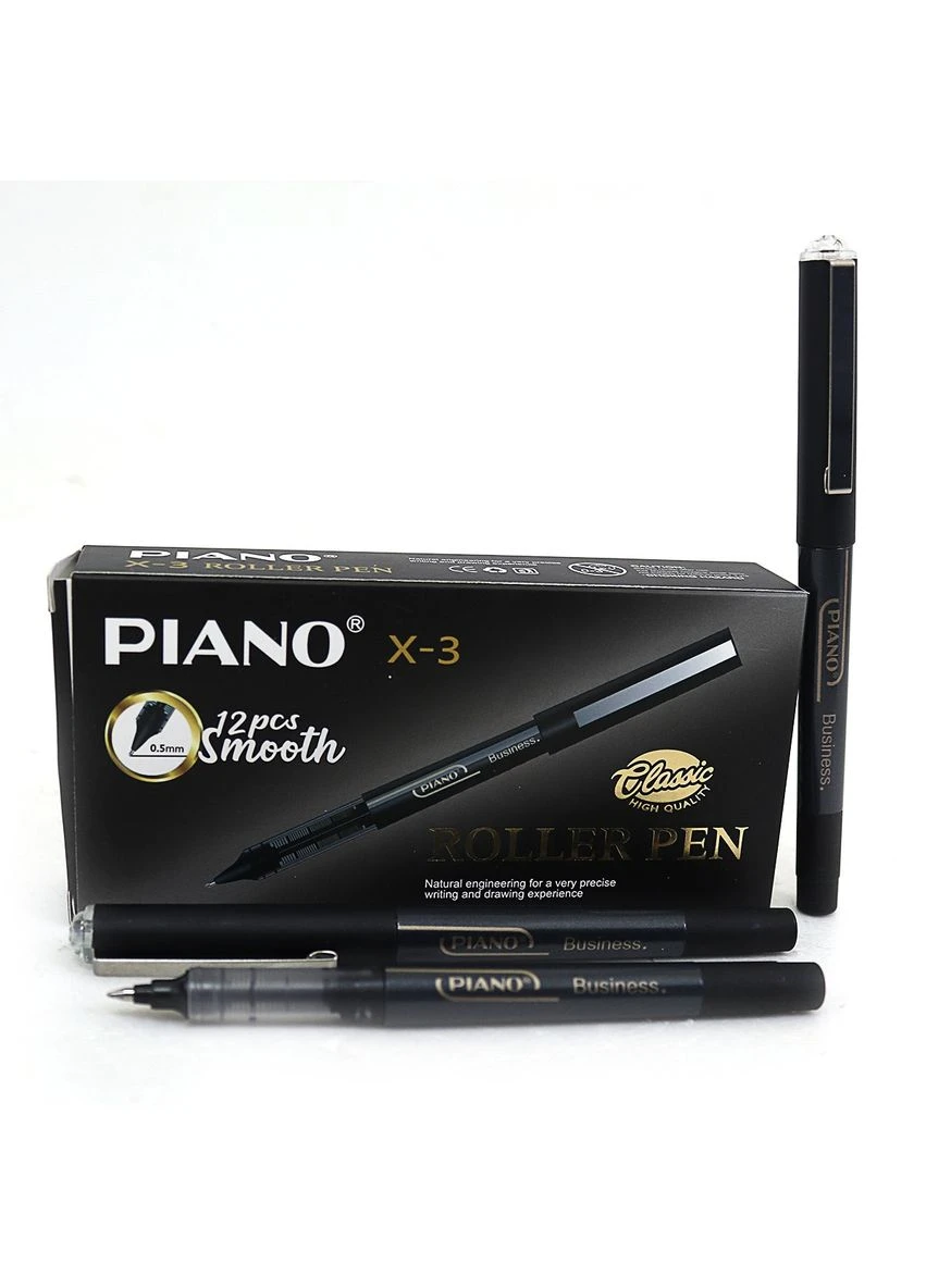 Ручка-роллер X-3 Business 0,5мм Черная (X-3BK) Piano (386689987)