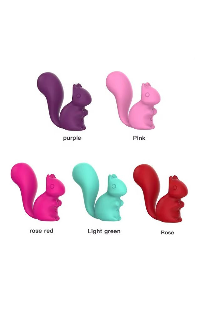 Мини-вибратор клиторальный Debbie в форме белочки, 10 режимов вибрации Every Night Toys (366890242)