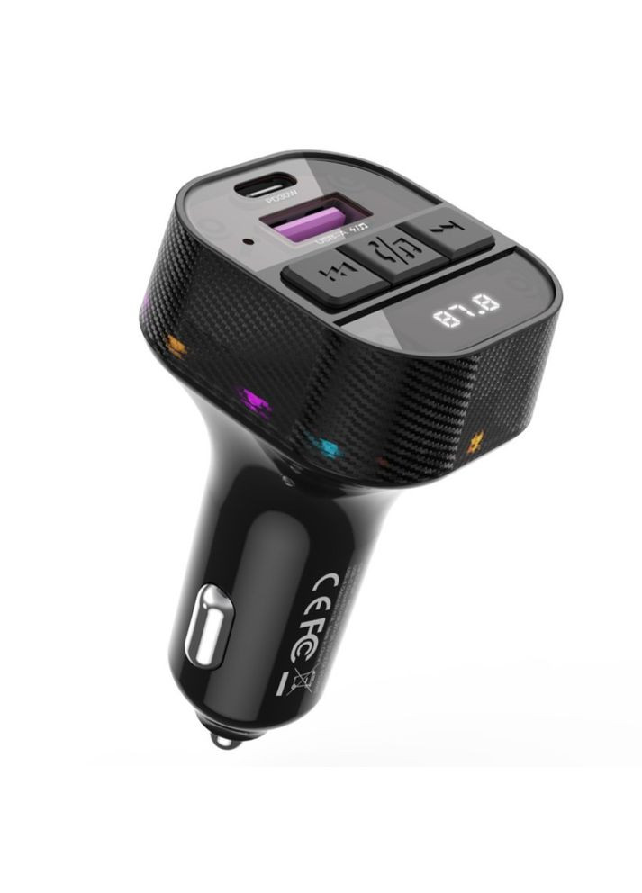 FM Transmitter BCC17 Smart Bluetooth MP3 A+C Dual Port PD30W Car Charger XO (362914827)
