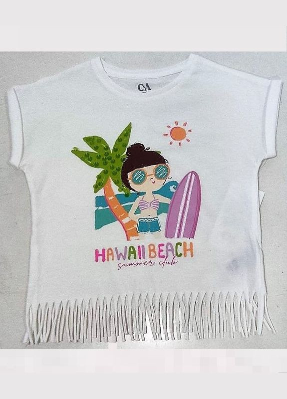 Біла літня футболка C&A