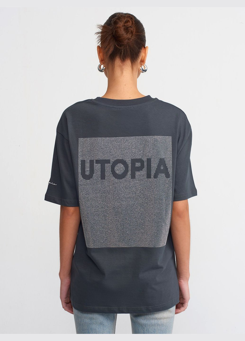 Футболка оверсайз графіотова Dilvin - (329996387)