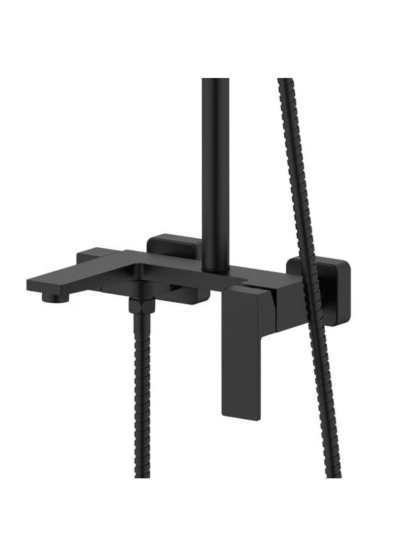 Душова система універсальна Gemini на три споживача (з виливом) QTGEM111BLM45686 Black Matt Qtap (381380569)