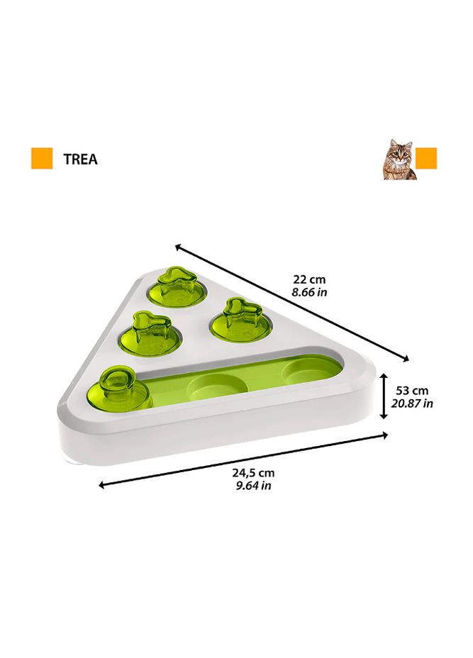 Іграшка Trea Toy For Cat для котів та собак з місцями для сухого корму, 24,5x22x6 см 8010690165134 Ferplast (277963802)