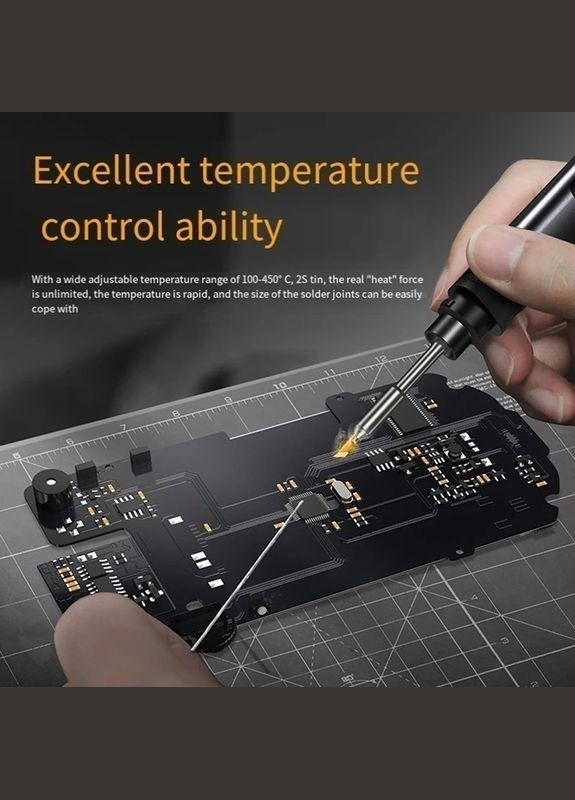 Умный программируемый паяльник USB HS02B с блоком питания Fnirsi (307153139)