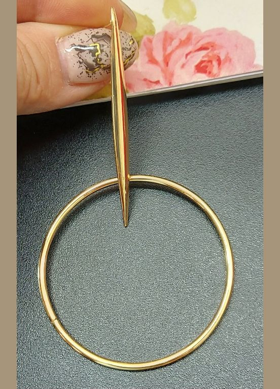 Сережки Довгі геометричні No Brand (328082790)