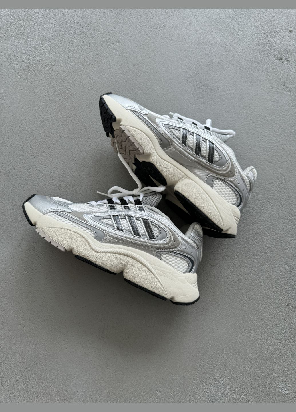 Кроссовки женские и мужские Adidas Ozmillen gray | Озмиллен серые No Brand серые демисезоны (316507763)