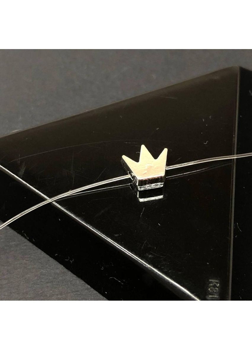 Намисто металеве "Корона" 8х8 мм, колір Сталь Plus-plus (352744785)