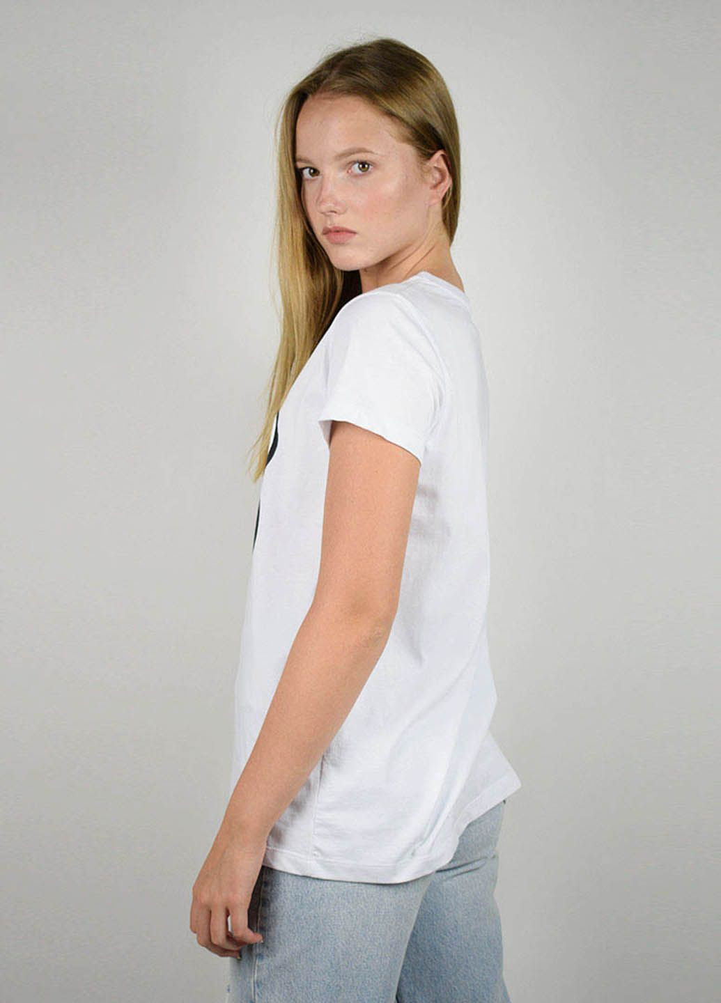 Біла літня футболка жіноча біла 101008 Power