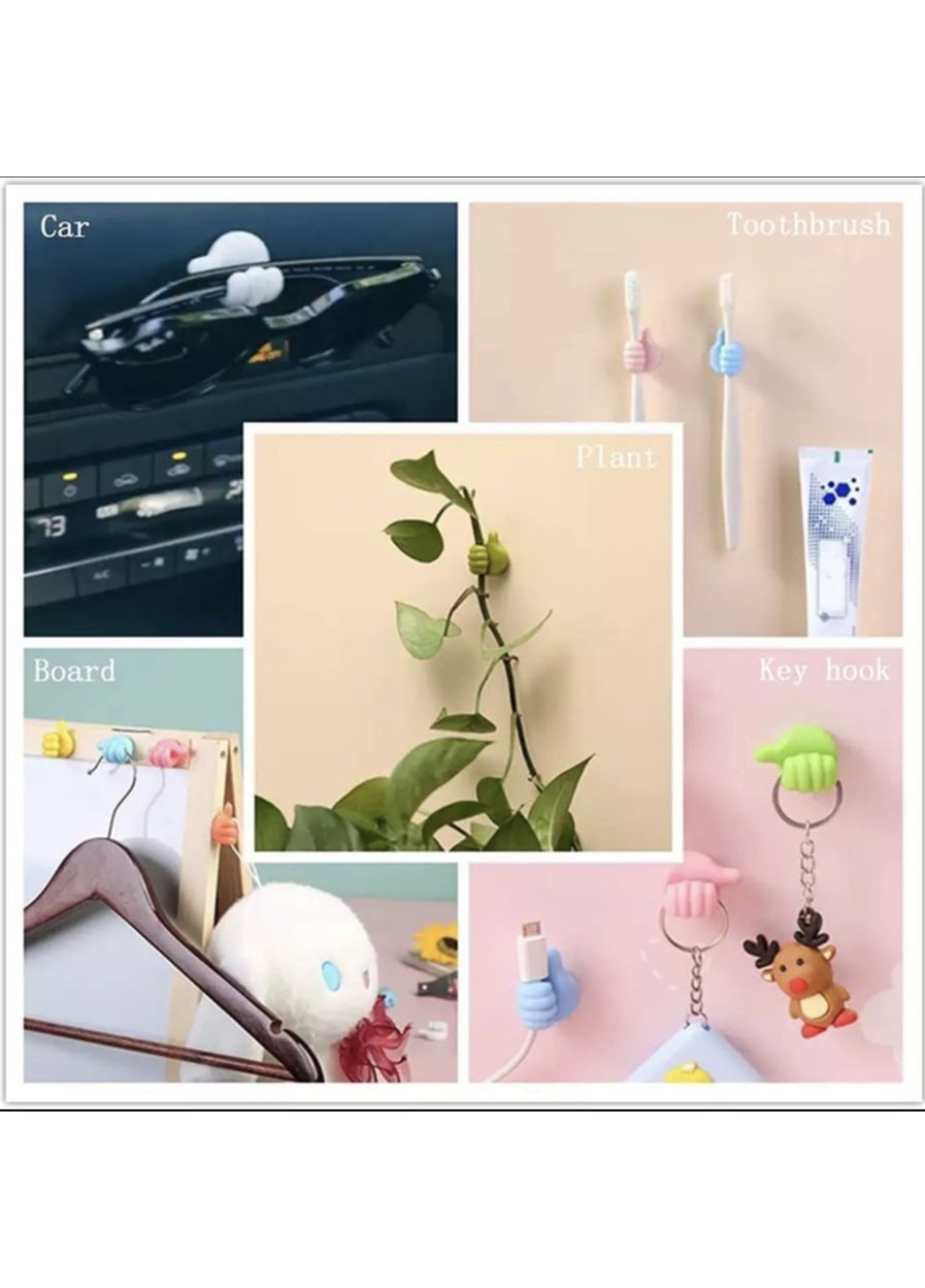 Органайзер-фіксатор кліпса тримач для кабелю 1 шт Блакитний Memo (355889246)