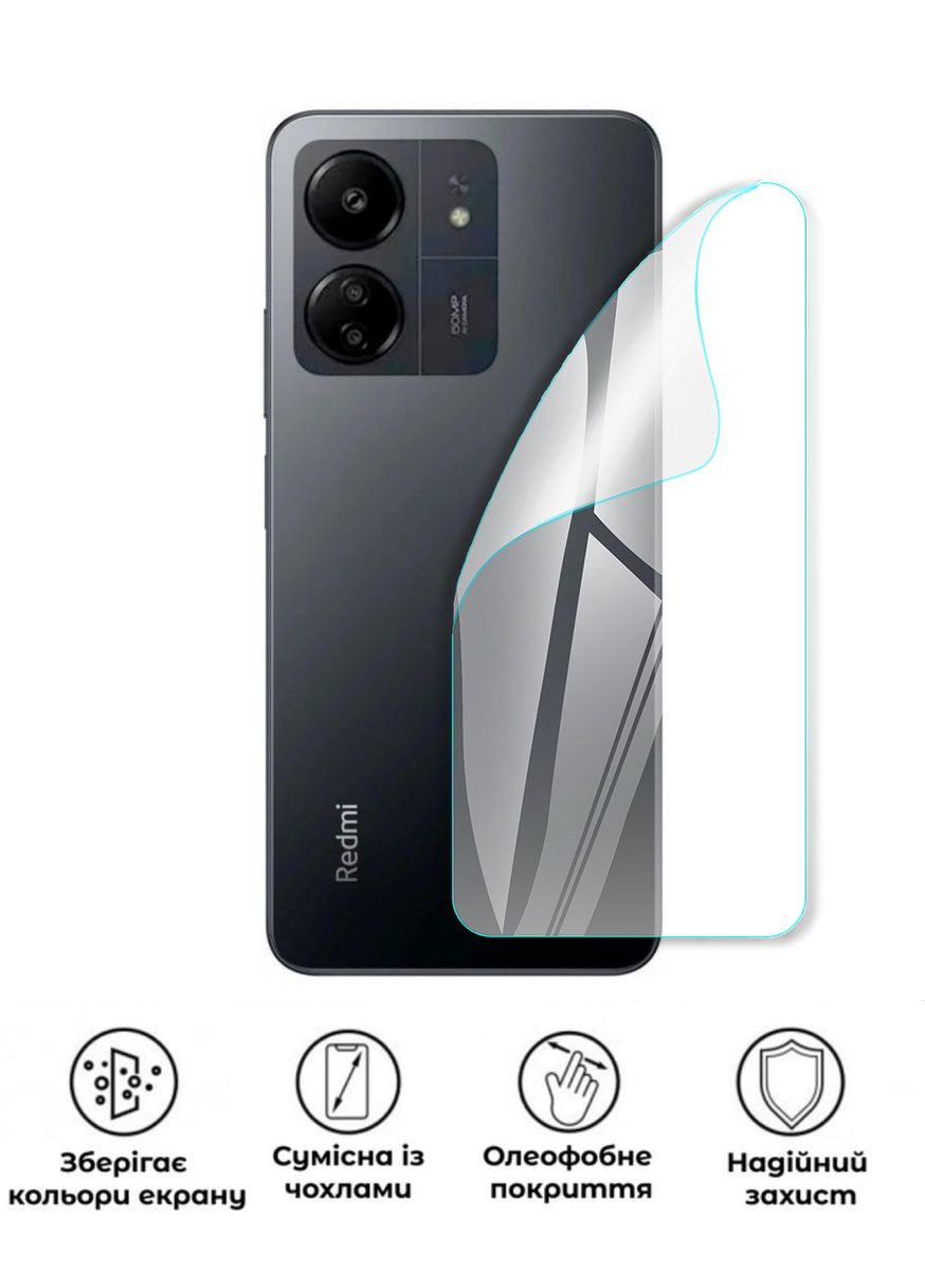 Защитная полиуретановая глянцевая пленка Edge Armor на корпус смартфона Xiaomi Redmi 13C GP (372182048)