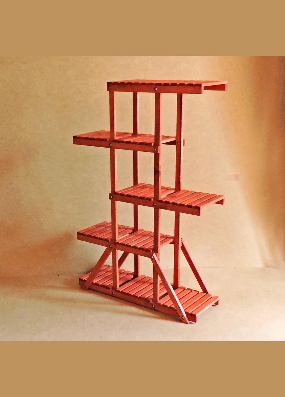 Подставка для цветов из дерева Шаранта коралл (ЦВТ-0303) No Brand (328225896)