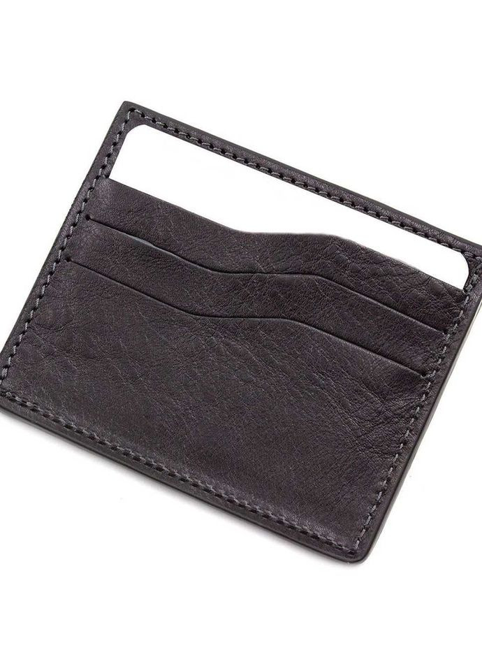 Кардхолдер 305610 100х80м глянсова чорна шкіра Grande Pelle (329149453)