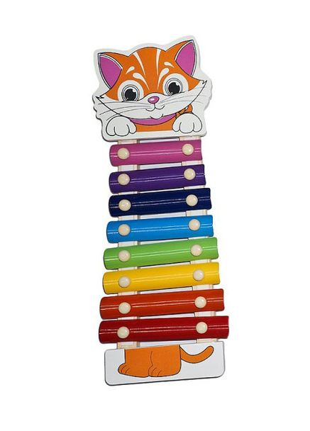 Дерев'яна іграшка Ксилофон MD 0712 Котик Tree Toys (301834949)