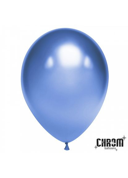 Латексный шарик 5" (13см) Хром синий, Bestbal (Китай) No Brand (302314078)