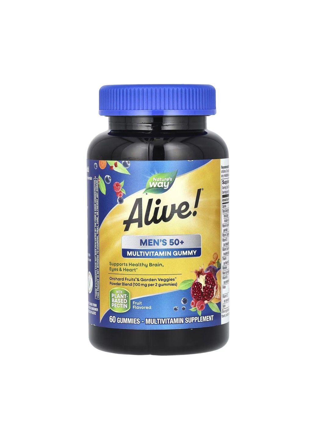 , Alive!®, мультивитаминные жевательные таблетки для мужчин старше 50 лет, 60 жевательных таблеток Nature's Way (366741054)