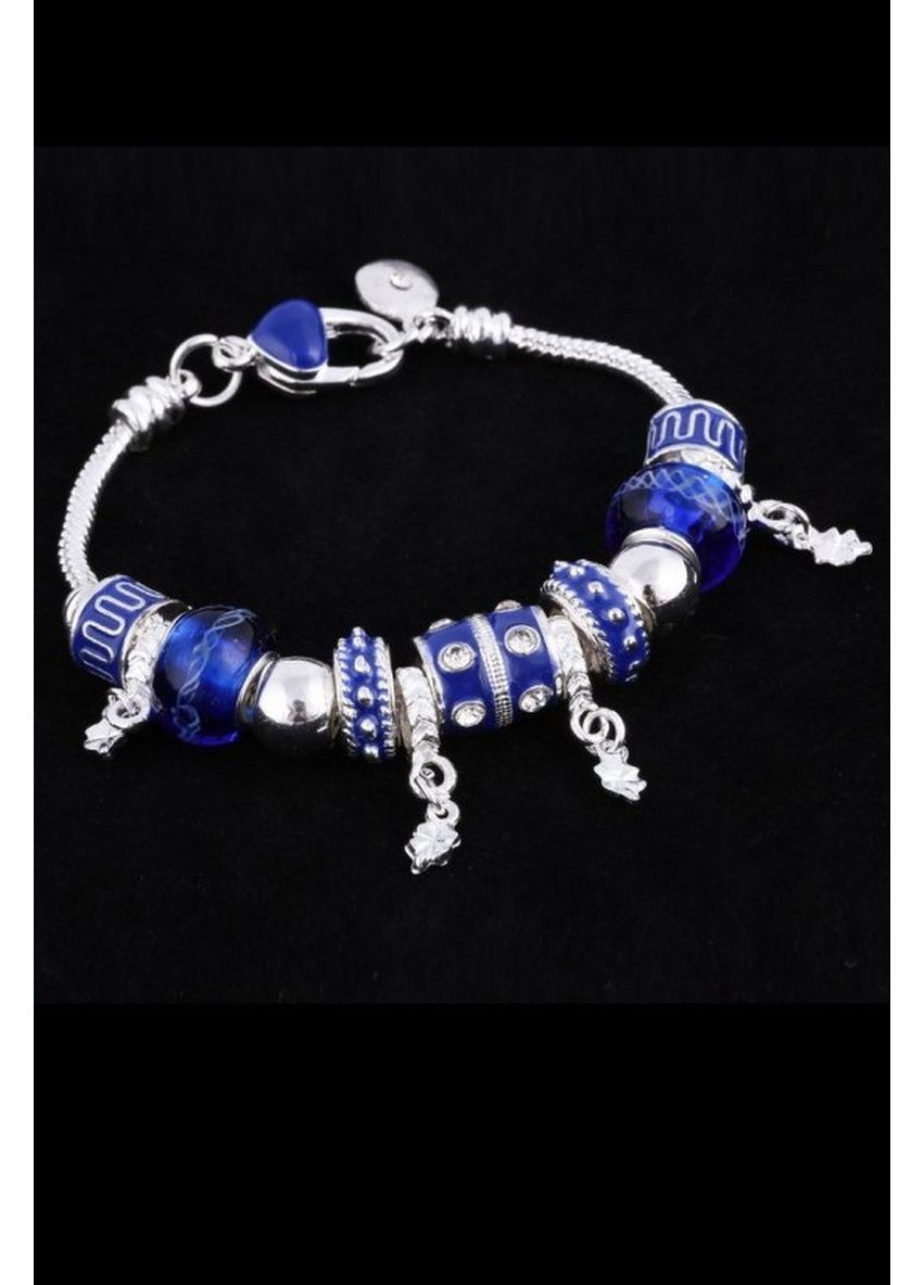 Синій браслет з шармами Свято, 10-391 Fashion Jewelry (363116147)