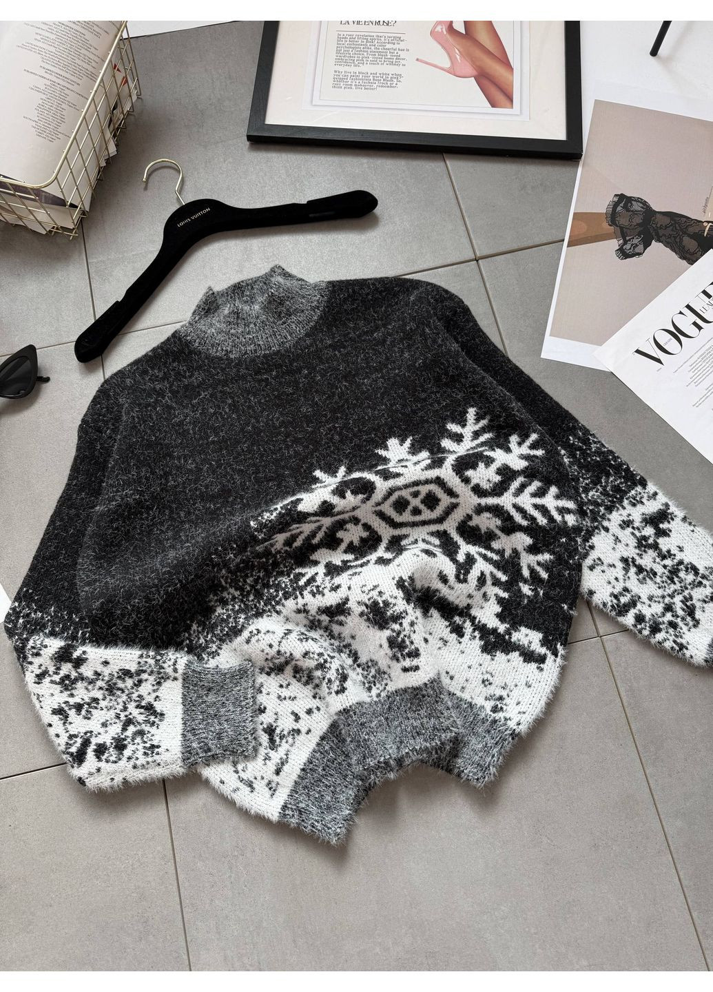 Теплый гольфик из машинной вязки — ЗАМЕР В ОПИСАНИИ Vione (370285004)