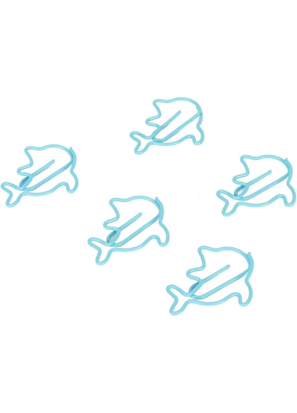 Комплект скрепок "Дельфины" 10 шт. No Brand (356494895)