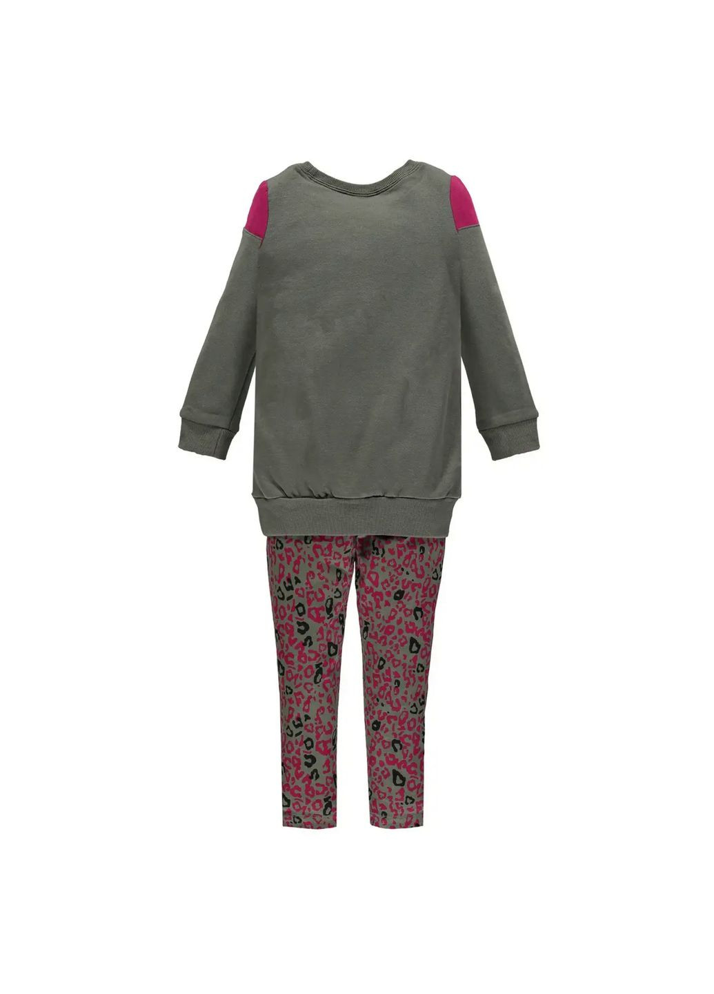 Оливковый (хаки) демисезонный комплект для девочки 183bgem001 темно-зеленый Brums