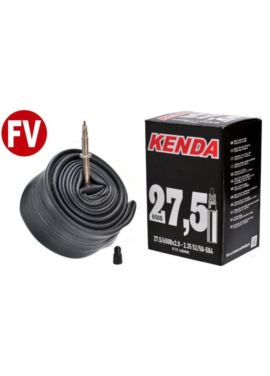 Камера 27.5 / 650Bx2.0 - 2.35 FV 48 мм. Kenda (356453469)