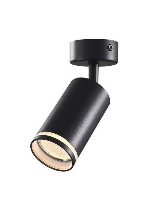 Світильник точковий (VL-SPF05B-B) Videx під лампу GU10 SPF05B накладний поворотний чорний (354227628)