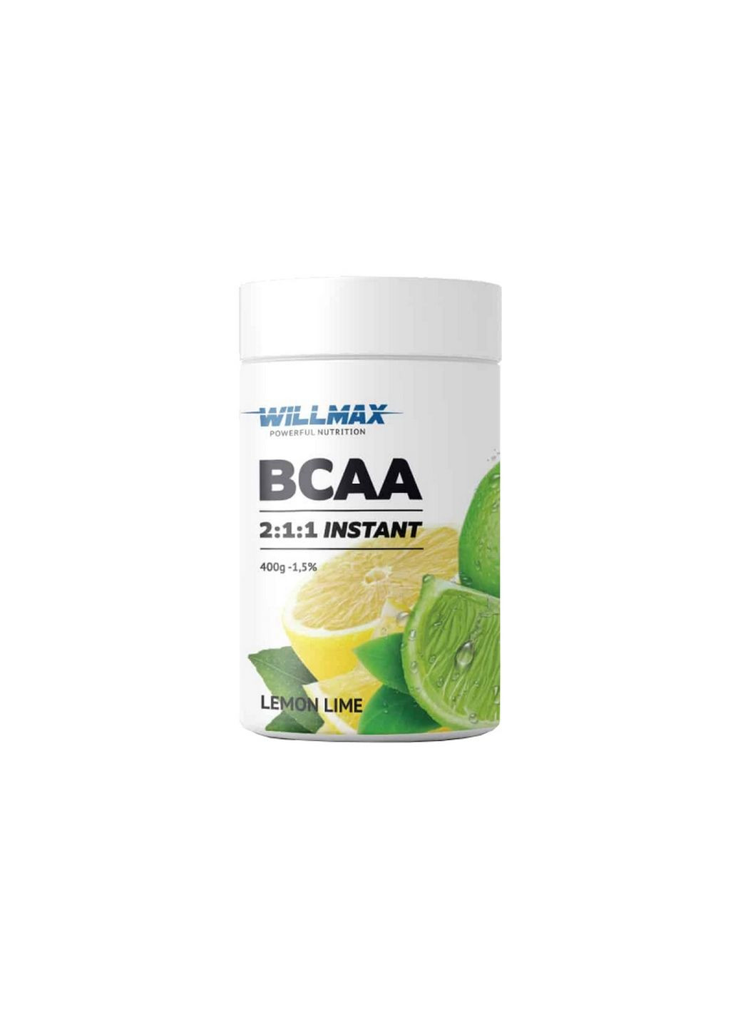 Аминокислота BCAA BCAA 2:1:1, 400 грамм Лимон-лайм Willmax (293478863)