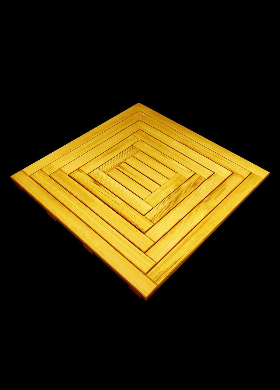 Трап для лазні та сауни з дерева Тинаро 80х80 каррі (ТСБ-880603) No Brand (328910343)