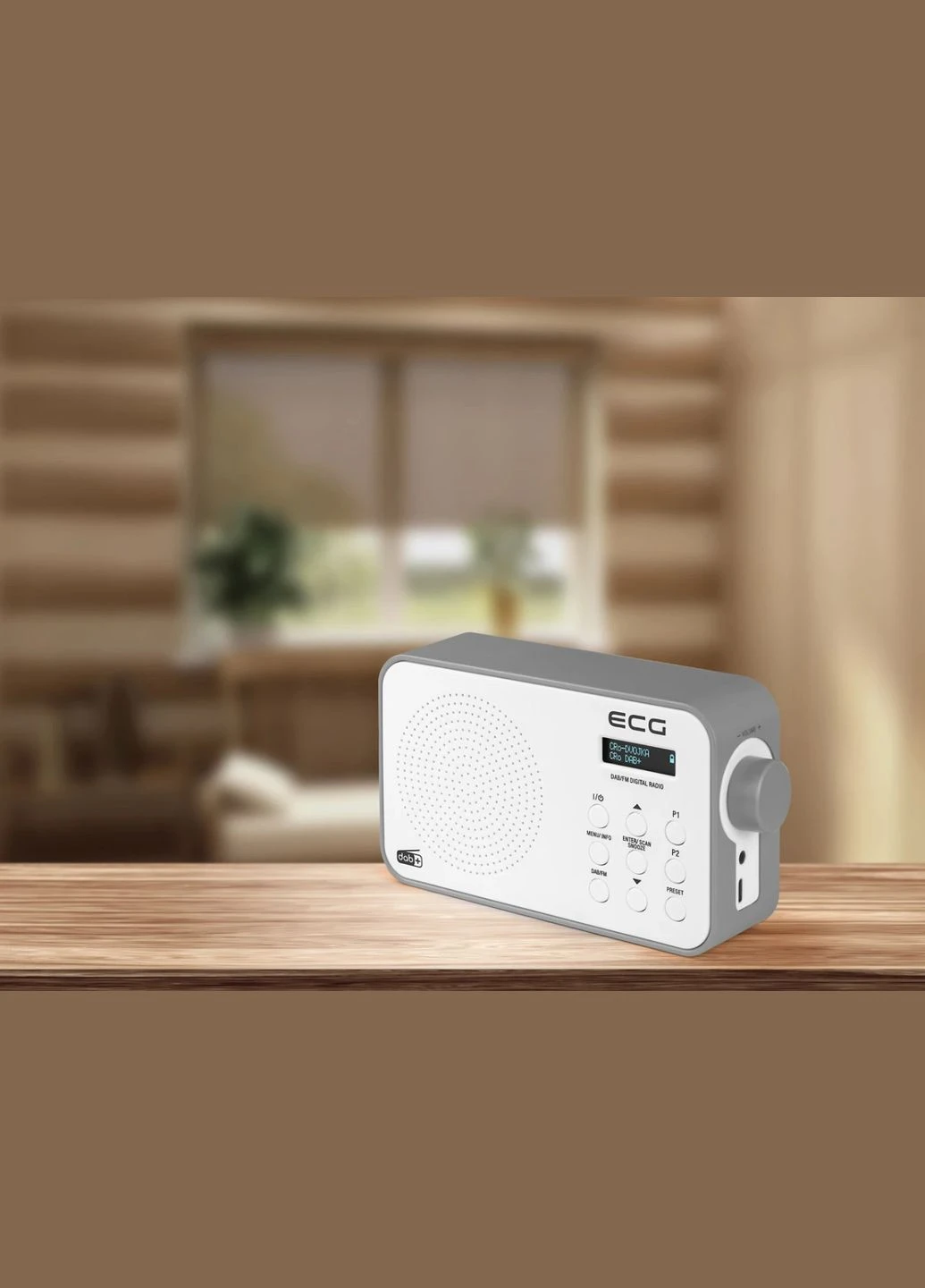 Радіоприймач EСG RD-110-DAB-White 16х5.6х9.6 см ECG (386546767)