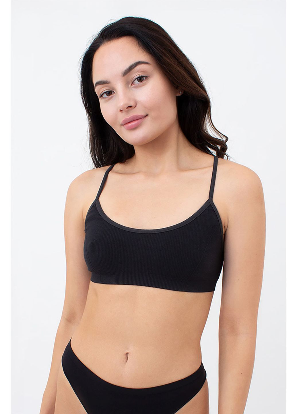 Безшовний топ на тонких бретелях Giulia TOP WITH STRAPS (351854576)