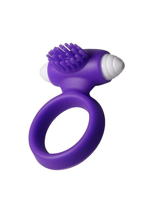 Ерекційне віброкільце зі щетинками фіолетового кольору. Еластичне ерекційне кільце з вібрацією China (360613541)