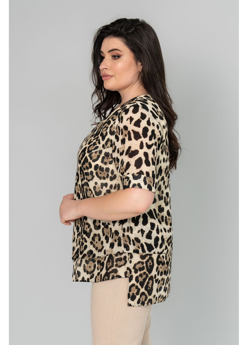 Туника прямого силуэта из шифона All Posa (ap101956p) A'll Posa (360920004)