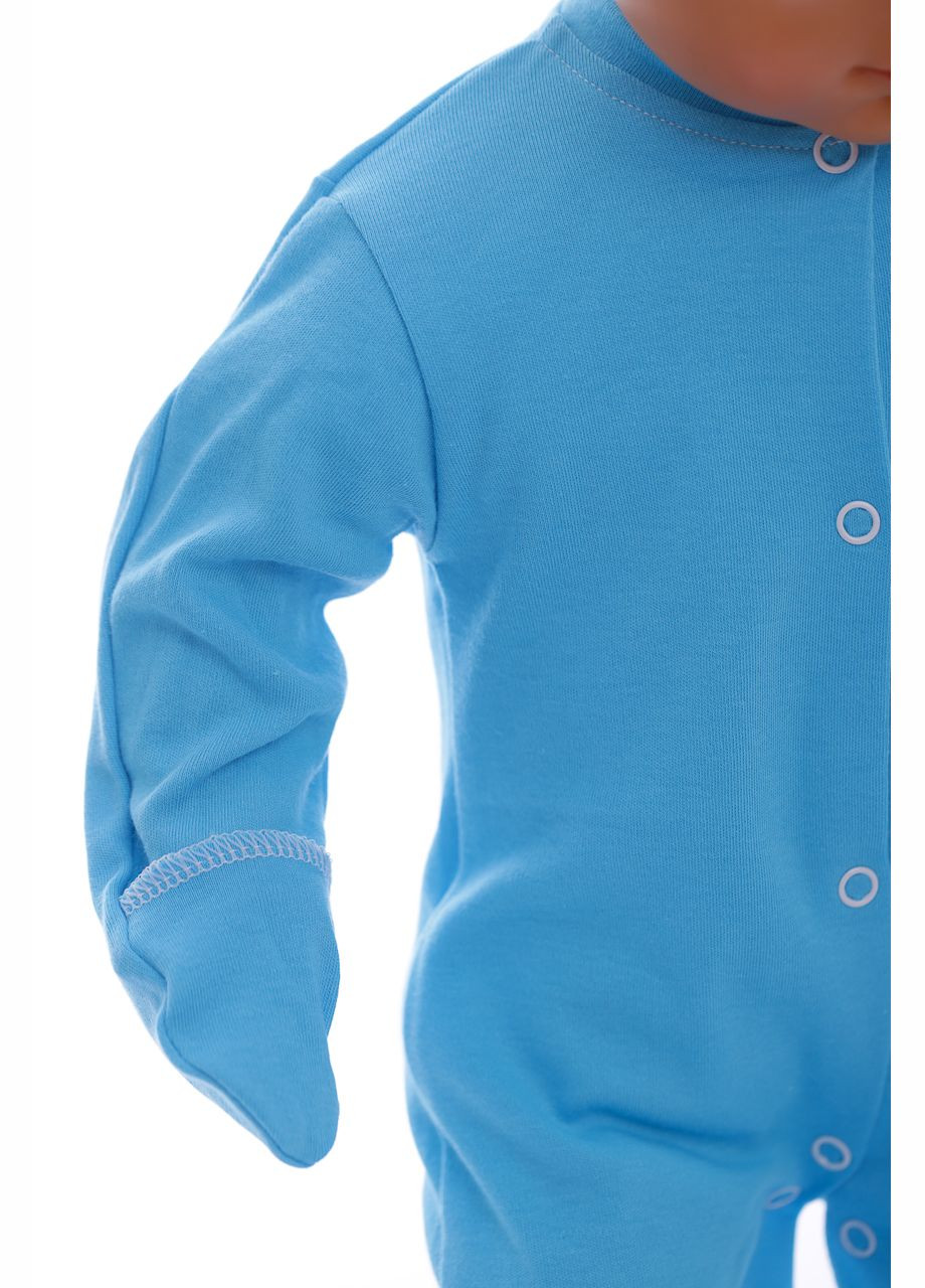 Человечек с шапкой для мальчика интерлок baby бирюзовый 56 см (41931) BABYKROHA (297200608)