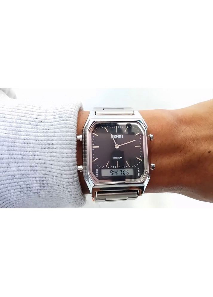 Часы наручные 1220SIBK Silver Black Skmei (356675099)