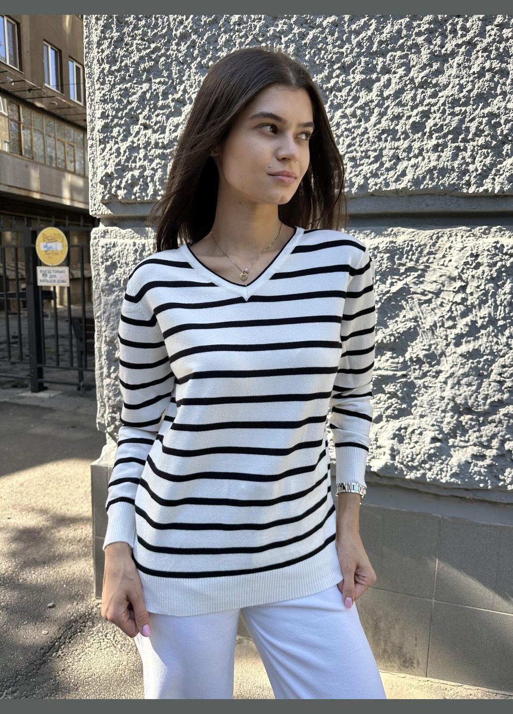 Білий джемпер 236 білий MarSe