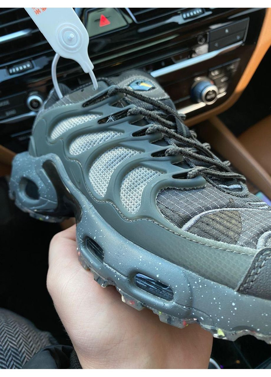 Серые демисезонные кроссовки мужские nike air max terraspace grey найк аир макс тн плюс No Brand