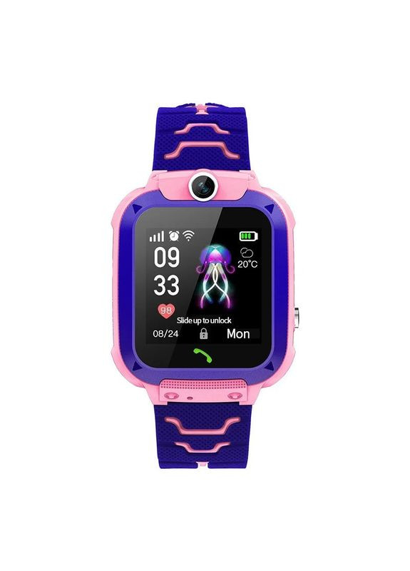 Детские смарт часы-телефон Aishi Q12 с GPS (Pink) No Brand (322864297)
