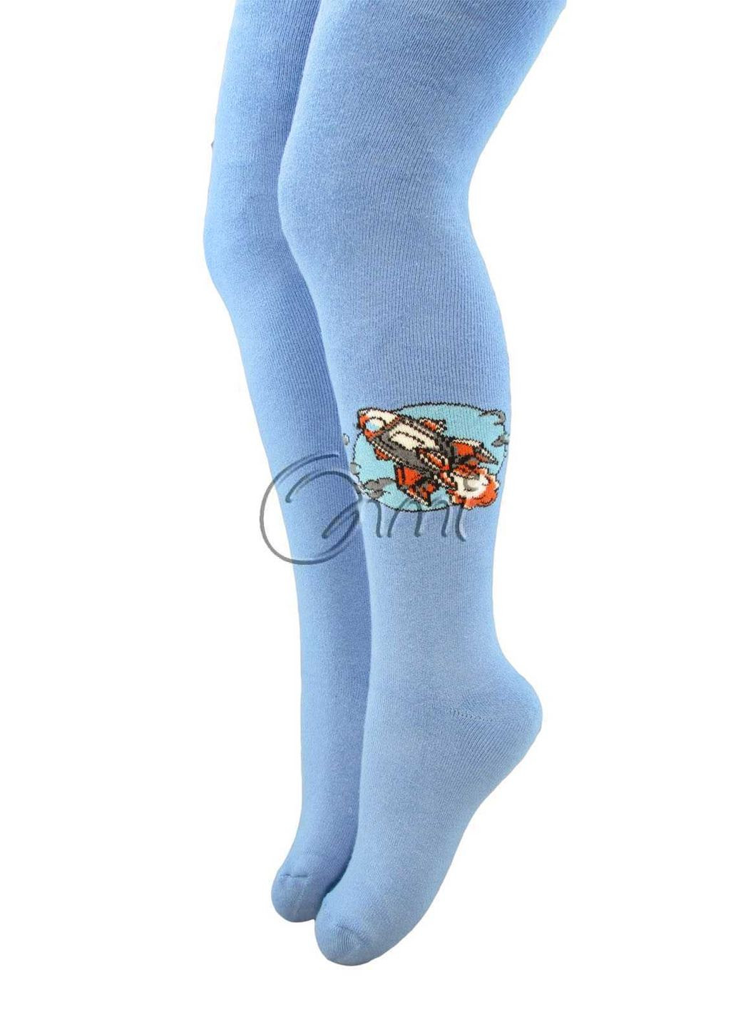 Колготки детские арт.М11В302М размер 12, рис. 8792 Ракета цвет - голубые Африка (362218746)