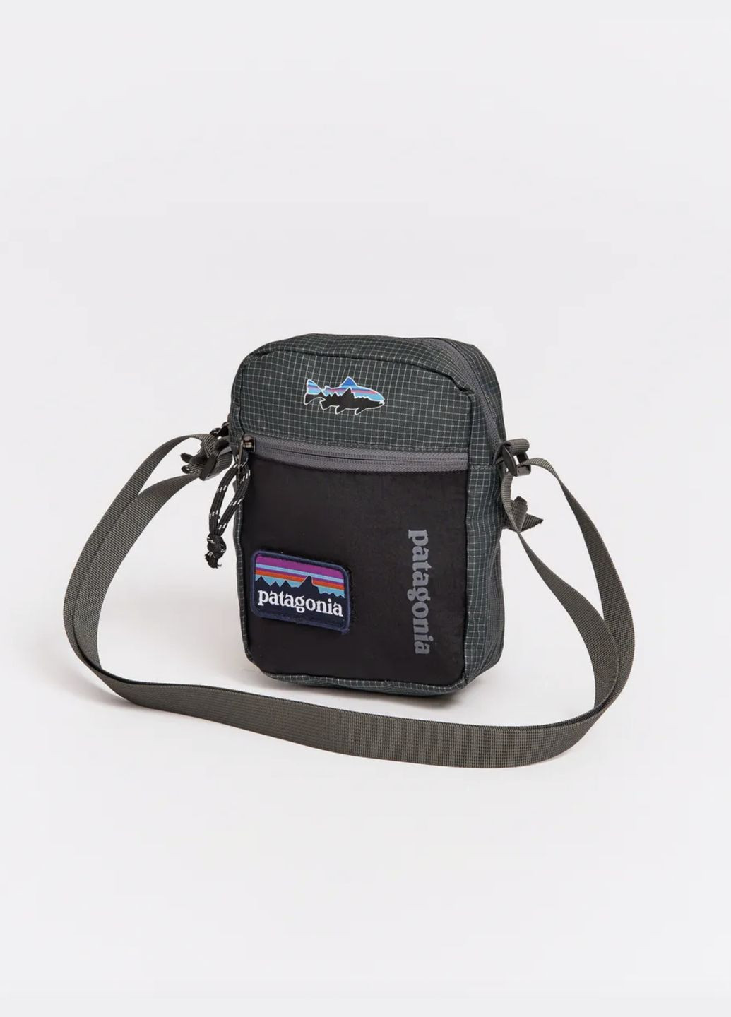 Водонепроницаемая сумка унисекс со съемным патчем в черном цвете. No Brand Мессенджер (322640237)