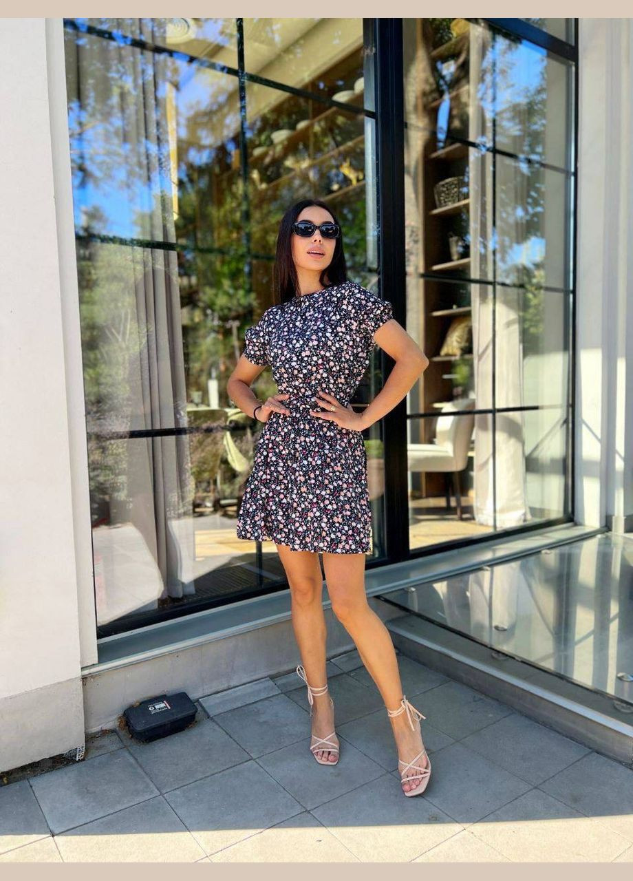 Синее нежное платье синего цвета 28380 ме No Brand