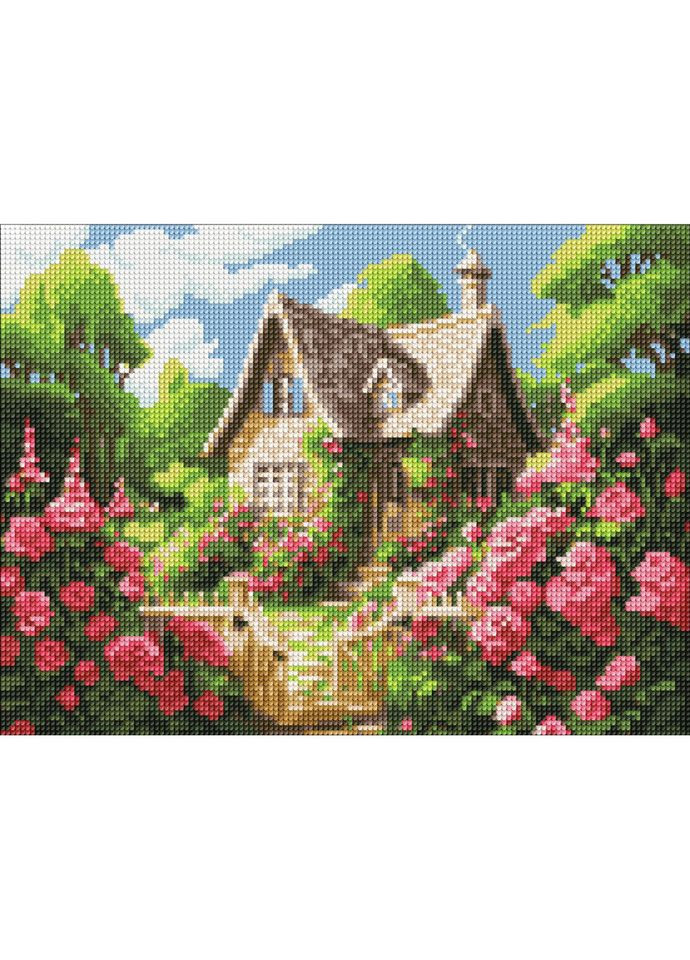 Алмазна мозаїка "Затишний будиночок" AMO8141, 30x40 см IDEYKA (372135078)