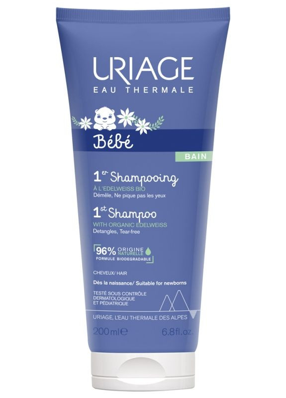Делікатний дитячий шампунь з екстрактом ромашки Bébé 1st Shampoo 200мл Uriage (323230803)