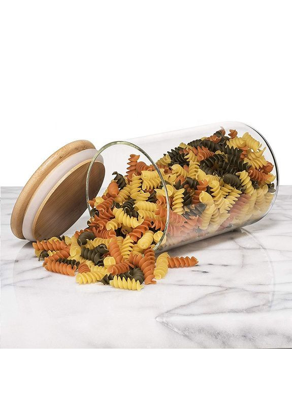 Скляний контейнер з бамбуковою кришкою "Orbita" 10x15 см (1,15 л) Stenson (366435007)