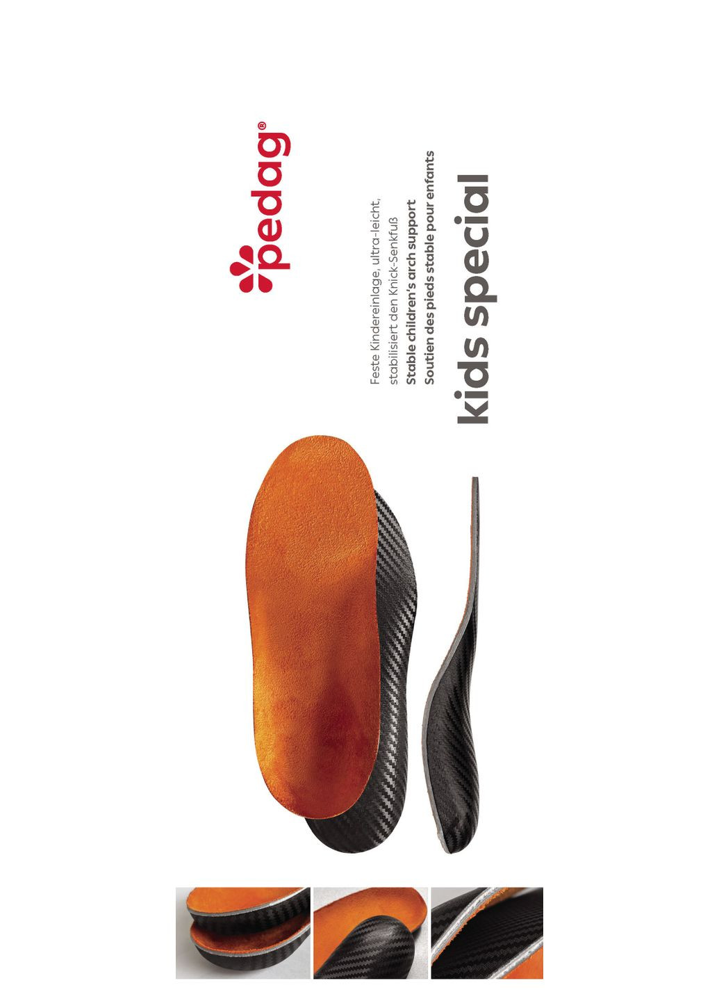 Ортопедическая детская каркасная стелька, супинатор для закрытой обуви, Ortho Kids 191 ( ) Pedag (331165011)