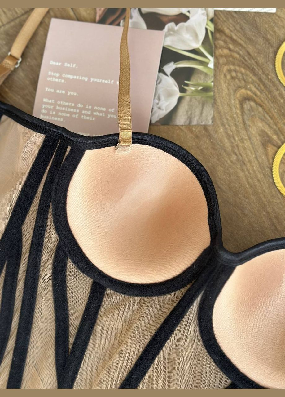 Трендовий топ-бюстьє з сіточкою Vakko (327141845)