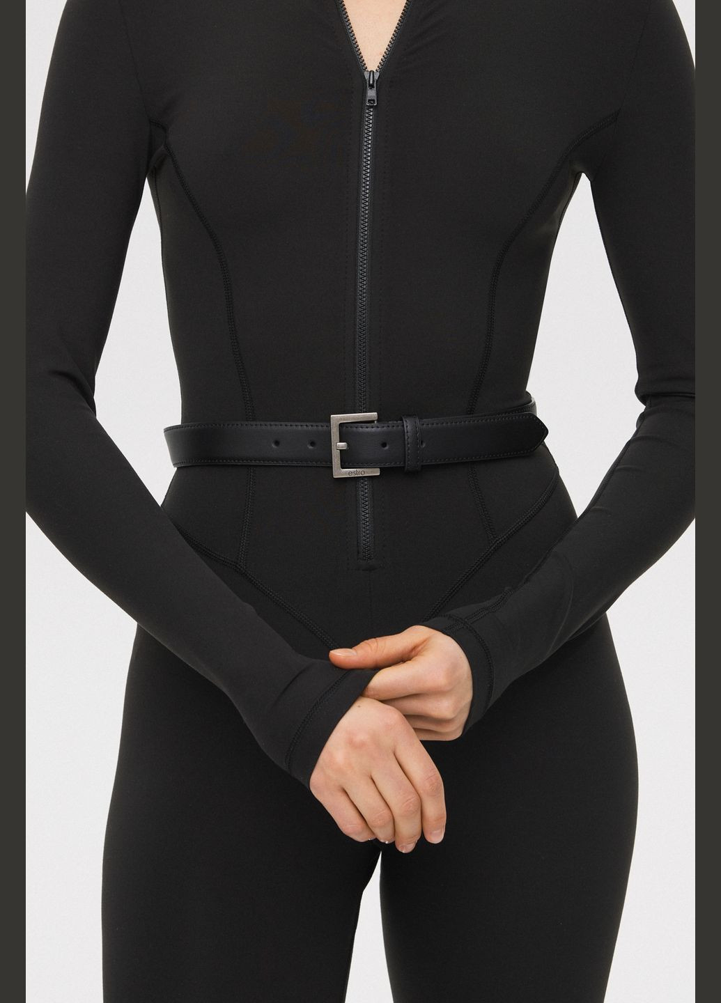 Комбинезон, цвет коричневый Estro коричневый спортивный