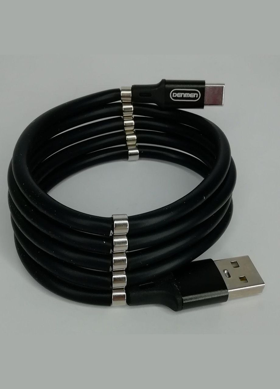 Кабель для зарядки с магнитной фиксацией USB Type-C Android D11T |2.4A, 100см| Denmen (337350723)