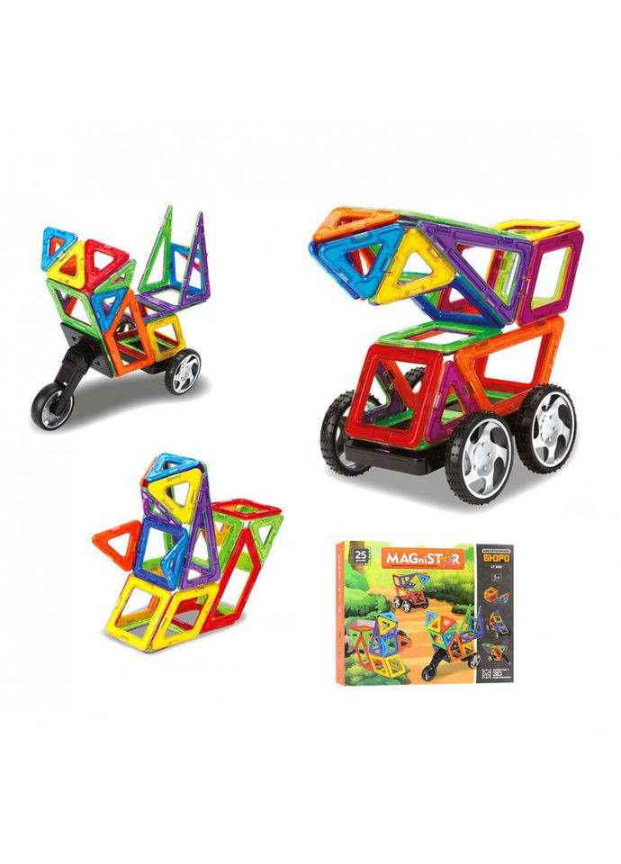 Магнітний конструктор Транспорт LT3005 25 деталей Limo Toy (333702289)