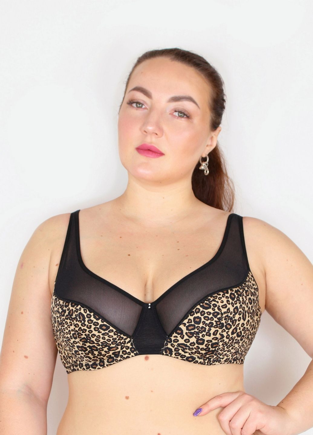 Коричневый бюстгальтер Acousma с косточками микрофибра