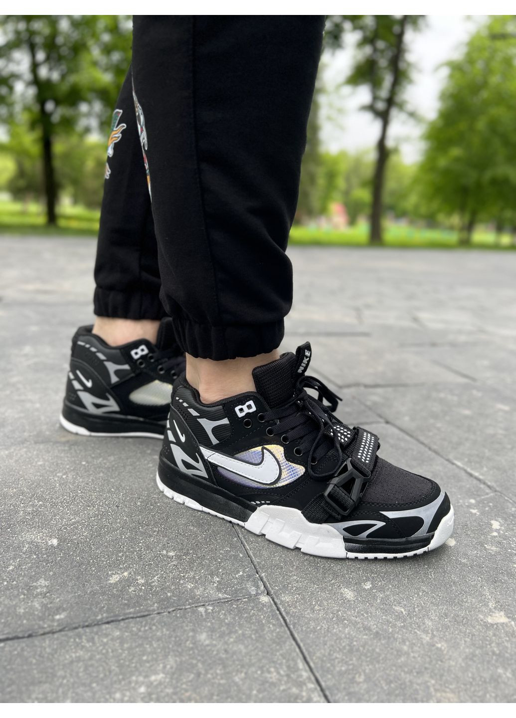 Комбіновані Осінні кросівки чоловічі nike air trainer 1 utility найк аір трейнер 1 No Brand